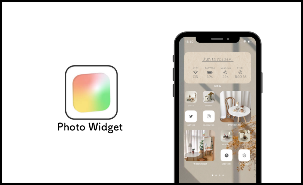 おすすめのウィジェットアプリ　PhotoWidget